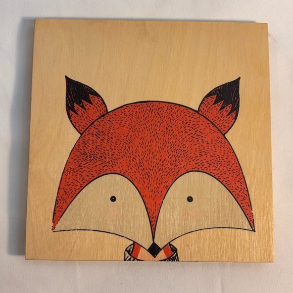 WOODLY 4 Wooden Wall Plaques With Depiction of Woodland Creatures Handcrafted - Picture 7 of 10
